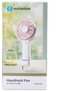 Wentylator ręczny i stołowy ROSA mały 3 cale kompaktowy ładowany z USB 6