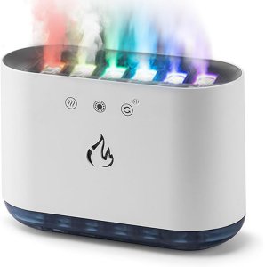 Wentylator Aigostar  Nawilżacz powietrza kompinek dyfuzor lampka LED RGB aromaterapia 6 dysz 6