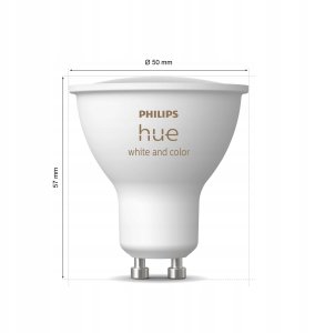 Startkit White and Color Ambiance 3xGU10 400lm + Remote + Hue Bridge Pro 7