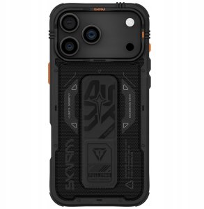 Skinarma Phantom Case for iPhone 17 Pro Max Magnetic Charging + Grip Stand Black 3