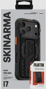 Skinarma Phantom Case for iPhone 17 Pro Magnetic Charging + Grip Stand Black 2