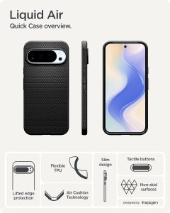 Etui Spigen Liquid Air do Google Pixel 10 Pro XL czarny 3