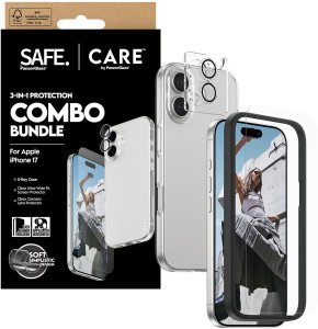 CARE by PanzerGlass Fashionable Combo 3in1 Case + Glass + Lens for iPhone 17 5