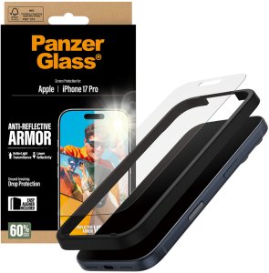 PanzerGlass Armor Anti-Reflective EasyAligner Tempered Glass for iPhone 17 Pro 5