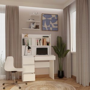 Biurko Białe 98 cm x 51 cm 3