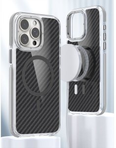 Futerał FIBER kompatybilny z MagSafe do SAMSUNG A56 5G szary 3