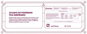 Pokemon Karty Holiday Callendar 2025 Pokemon TCG 6