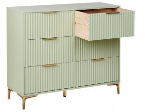 Komoda 6 szuflad WALCOTT Jasnozielony 4