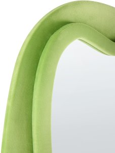 Lustro ścienne BEAUNE 56 cm 160 cm Welur Zielony 5