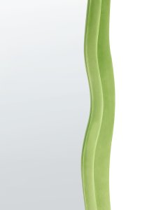 Lustro ścienne BEAUNE 56 cm 160 cm Welur Zielony 6