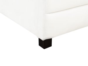 Łóżko dzienne z szufladami Welur MARRAY 90 x 200 cm Złamana biel 12