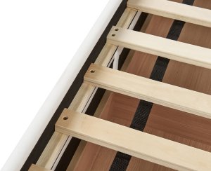 Łóżko dzienne z szufladami Welur MARRAY 90 x 200 cm Złamana biel 10