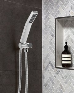 Słuchawka prysznicowa AMBORO Mosiądz Srebrny 2