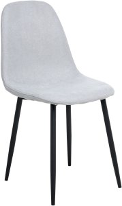 Zestaw 4 krzeseł do jadalni CRANDALL Jasnoszary 4