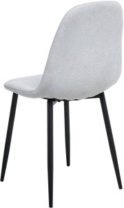 Zestaw 4 krzeseł do jadalni CRANDALL Jasnoszary 6