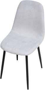 Zestaw 4 krzeseł do jadalni CRANDALL Jasnoszary 7