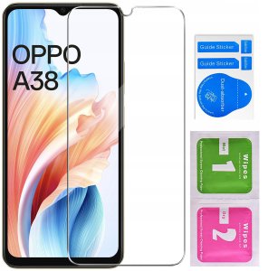 krainaGSM Etui do Oppo A38 4G CASE WZORY SOFT MATT PLECKI + SZKŁO OCHRONNE 9H 4