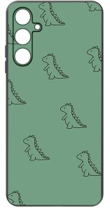 krainaGSM ETUI do Samsung A14 5G WZORY | SILIKONOWE MATT CASE + SZKŁO HARTOWANE 9H 3