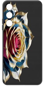 krainaGSM ETUI do Samsung A14 5G WZORY | SILIKONOWE MATT CASE + SZKŁO HARTOWANE 9H 3