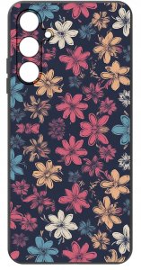 ETUI do Samsung A14 5G WZORY | SILIKONOWE MATT CASE + SZKŁO HARTOWANE 9H 3