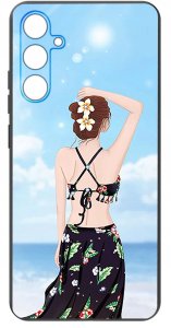 krainaGSM Etui do Samsung Galaxy M55 5G WZORY |SILIKONOWE MATT CASE + SZKŁO 9H 3