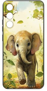 krainaGSM Etui do Samsung Galaxy M55 5G WZORY |SILIKONOWE MATT CASE + SZKŁO 9H 3