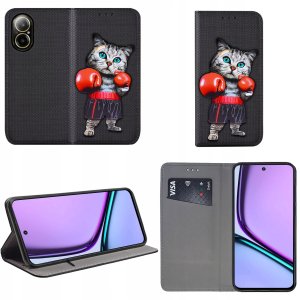 Etui do Realme C67 4G MAGNET WZORY CASE PORTFEL + SZKŁO OCHRONNE 9H 2