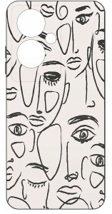 ETUI do Oppo A79 5G WZORY |SILIKONOWE MATT CASE + SZKŁO ochronne 9H 3