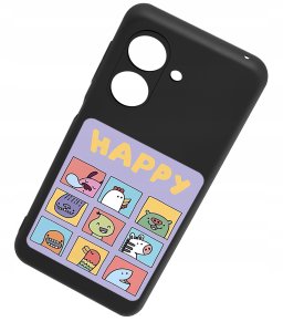 krainaGSM Etui do Xiaomi Redmi 13C | Poco C65 CASE WZORY MATT PLECKI +SZKŁO 9H 3