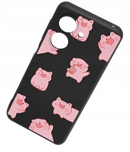 krainaGSM Etui do Xiaomi Redmi 13C | Poco C65 CASE WZORY MATT PLECKI +SZKŁO 9H 3