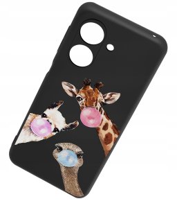 krainaGSM Etui do Xiaomi Redmi 13C | Poco C65 CASE WZORY MATT PLECKI +SZKŁO 9H 3