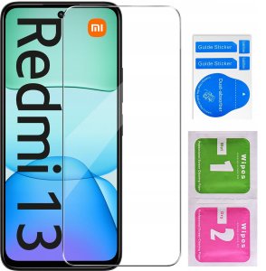 Etui do Xiaomi Redmi 13 4G WZORY |SILIKONOWE MATT CASE + SZKŁO 9H 4