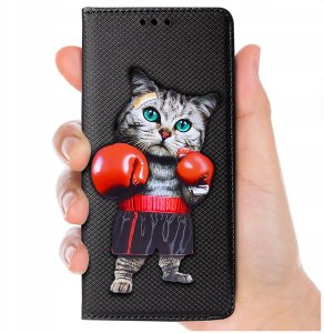 Etui Honor 90 Lite 5G MAGNET WZORY CASE PORTFEL + SZKŁO 9H 7