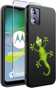 krainaGSM Etui do Motorola Moto E13 WZORY |SILIKONOWE MATT CASE + SZKŁO 9H 2