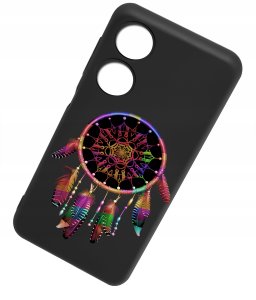 ETUI do Oppo A78 4G CASE WZORY SOFT MATT PLECKI + SZKŁO 9H 3