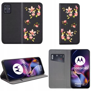 Etui Motorola Moto G54 5G|Power Edition MAGNET WZORY CASE PORTFEL +SZKŁO 9H 2