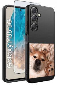Etui do Samsung Galaxy M35 5G WZORY |SILIKONOWE MATT CASE + SZKŁO 9H 2
