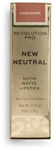 Revolution Pro, Neutral Satin, Matte, Cream Lipstick, Red, 3.6 g 5
