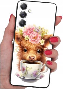 krainaGSM ETUI do Samsung A34 5G WZORY | SILIKONOWE MATT CASE + SZKŁO 9H 7
