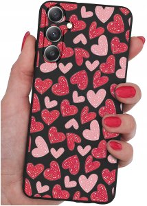 krainaGSM ETUI do Samsung A34 5G WZORY | SILIKONOWE MATT CASE + SZKŁO 9H 2
