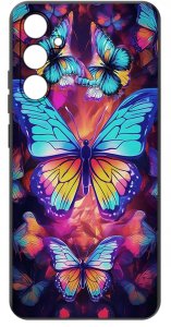 krainaGSM ETUI do Samsung A34 5G wzory | SILIKONOWE MATT CASE + SZKŁO 9H 3