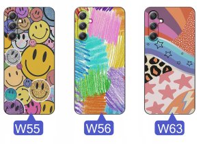 krainaGSM ETUI do Samsung A34 5G WZORY | SILIKONOWE MATT CASE + SZKŁO 9H 11