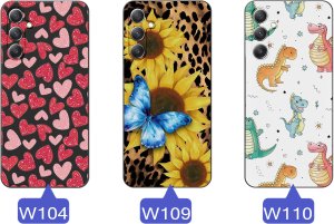 krainaGSM ETUI do Samsung A34 5G WZORY | SILIKONOWE MATT CASE + SZKŁO 9H 14