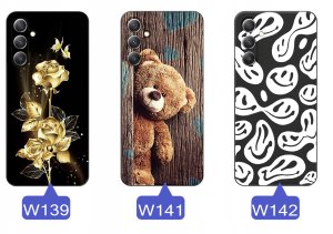 krainaGSM ETUI do Samsung A34 5G WZORY | SILIKONOWE MATT CASE + SZKŁO 9H 16