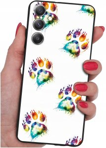 krainaGSM ETUI do Samsung A34 5G WZORY | SILIKONOWE MATT CASE + SZKŁO 9H 2