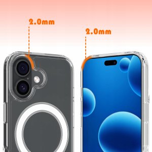 Etui Magnetyczne Przezroczyste do iPhone 17 |do MAGSAFE CASE | + Szkło 9H 3