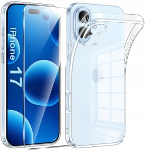 Etui do iPhone 17 WZMACNIANE CLEAR CASE 2MM + Szkło 9H 4