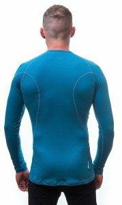 SENSOR MERINO DF tee ls MEN blue L 2
