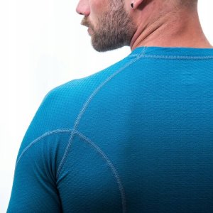 SENSOR MERINO DF tee ls MEN blue L 3