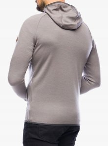 SENSOR MERINO UPPER fleece hooded MEN gry mou. L 10